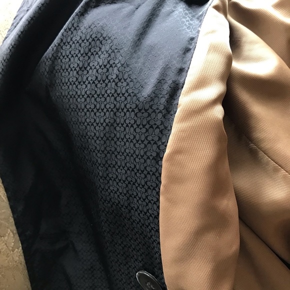 Coach Monogramed Belted Jacket , Black, Size Large - Picture 14 of 16